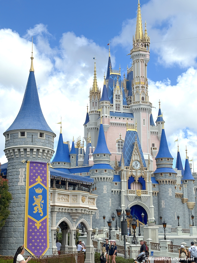 Cinderella Castle Is Rocking a RARE Look Right Now